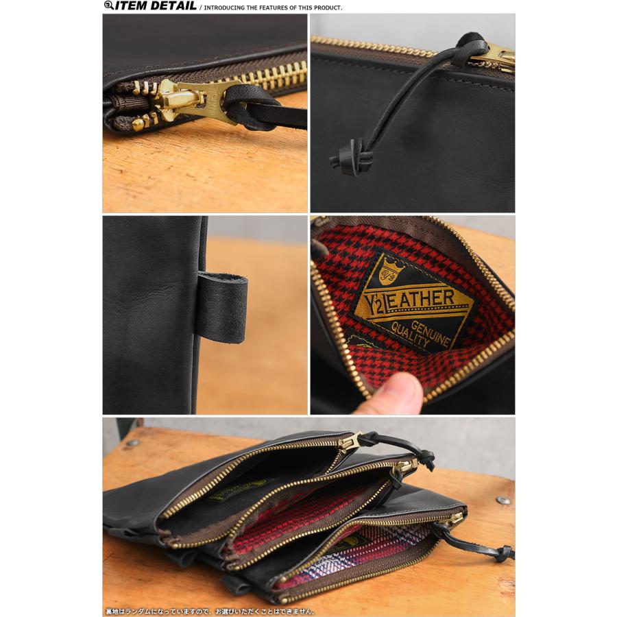 Y'2 LEATHER ワイツーレザー BG-11 ホースハイド レザーポーチ Y'2 LEATHER ワイツーレザー BG-11 ホースハイド レザーポーチ