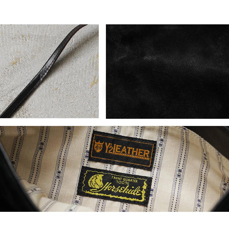 Y'2 LEATHER ワイツーレザー BG-18 ナチュラルスカーホース ROUGHOUT