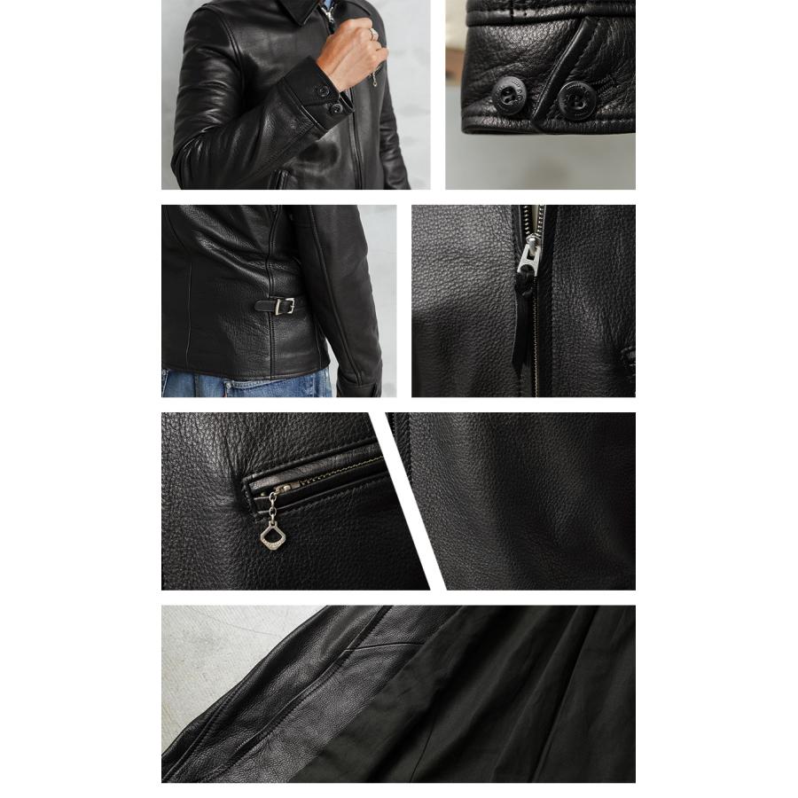 Y'2 LEATHER ワイツーレザー SR-42 STEER OIL SINGLE BREASTED