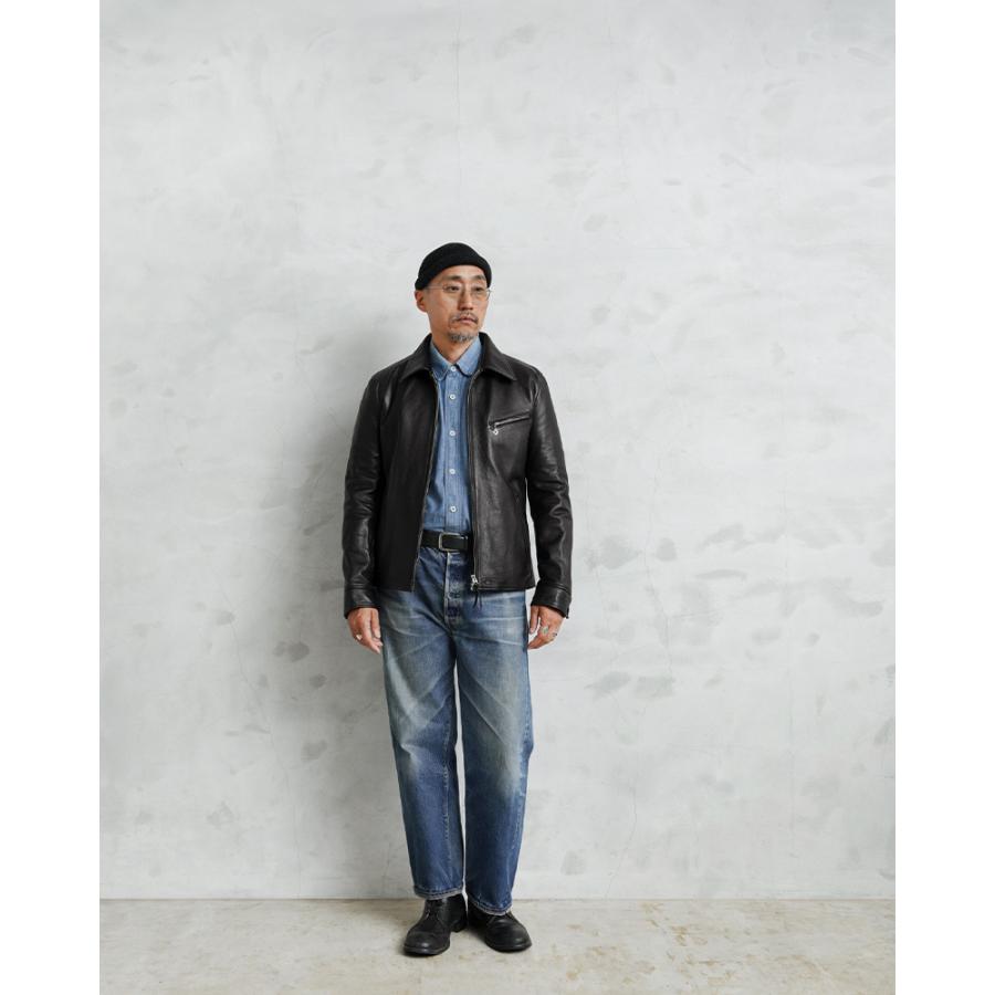 Y'2 LEATHER ワイツーレザー SR-42 STEER OIL SINGLE BREASTED