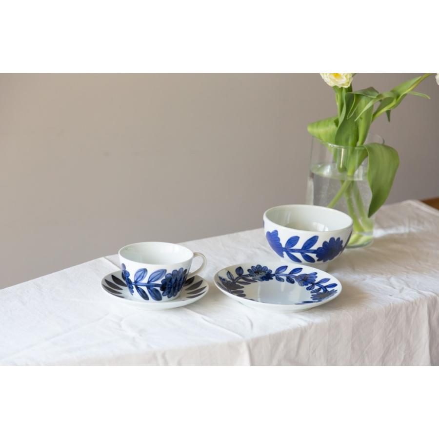 波佐見焼 西山窯 Daisy デイジー ボウル ブルー blue うどん鉢 中鉢 丼