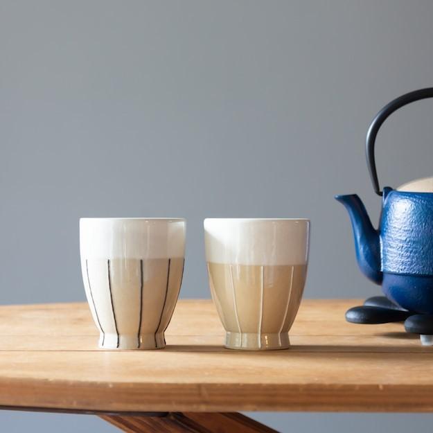 波佐見焼 利左エ門窯 一珍十草 フリーカップ 湯飲 カップ 煎茶 湯飲み