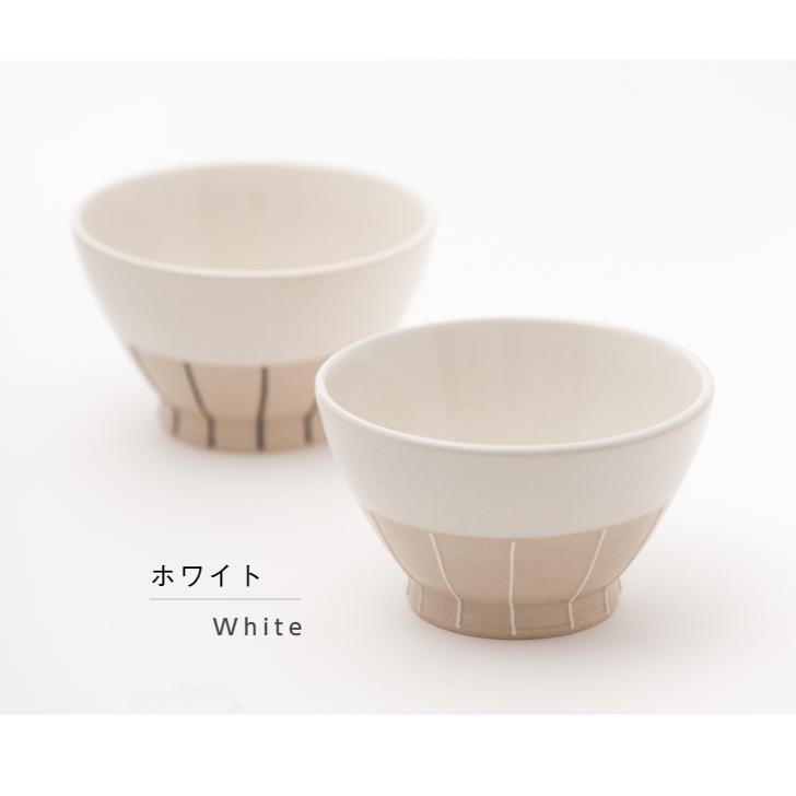 波佐見焼 利左エ門窯 一珍十草 お茶碗 BLACK × WHITE ペアセット ご飯