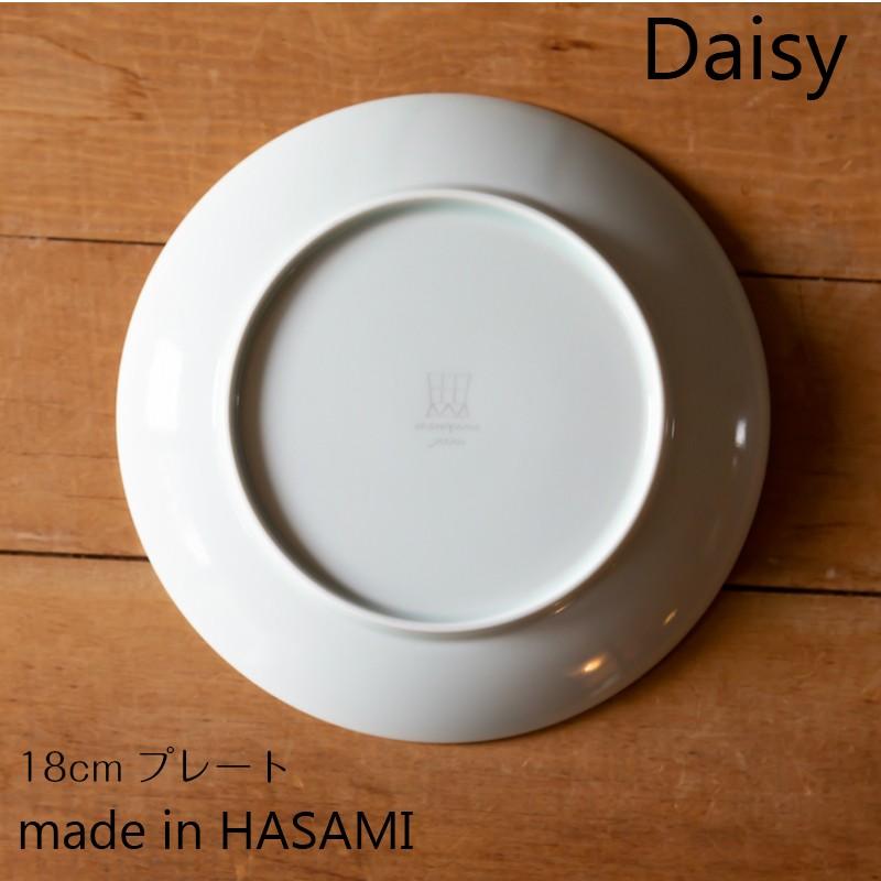 波佐見焼 西山窯 Daisy デイジー 18cm プレート グレー gray 取り皿 中