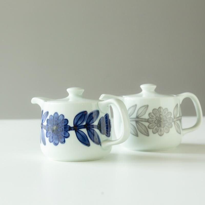 波佐見焼 西山窯 Daisy デイジー ティーポット 小 (茶こし付) ブルー