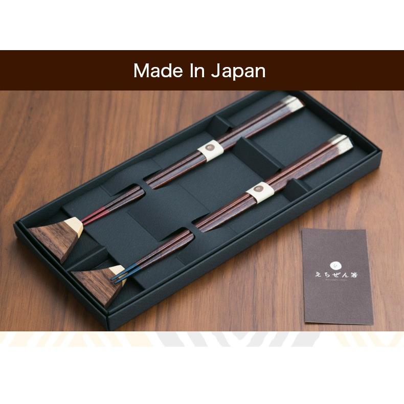 越前漆器　夫婦茶碗・湯呑み・夫婦箸 6点セット（箱入り） 越前漆器 富士山 箸置付 ペア 夫婦箸 越前塗り 越前塗 結婚祝 お箸 は