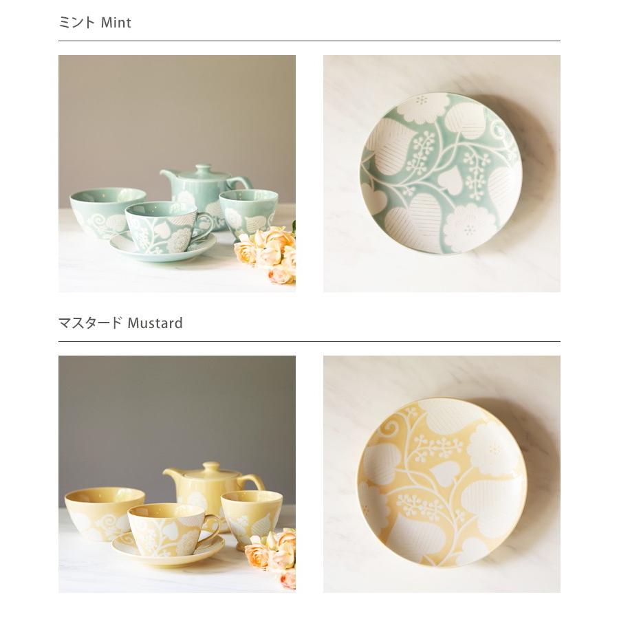 波佐見焼 西山窯 flor フロール ブランジュ 15cmプレート ケーキ皿