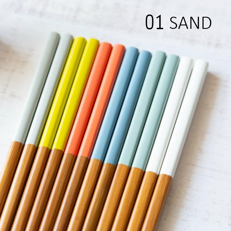 KASANE 日本製 お箸 22.5cm 6膳 セット 若狭塗 カラー カラフル はし