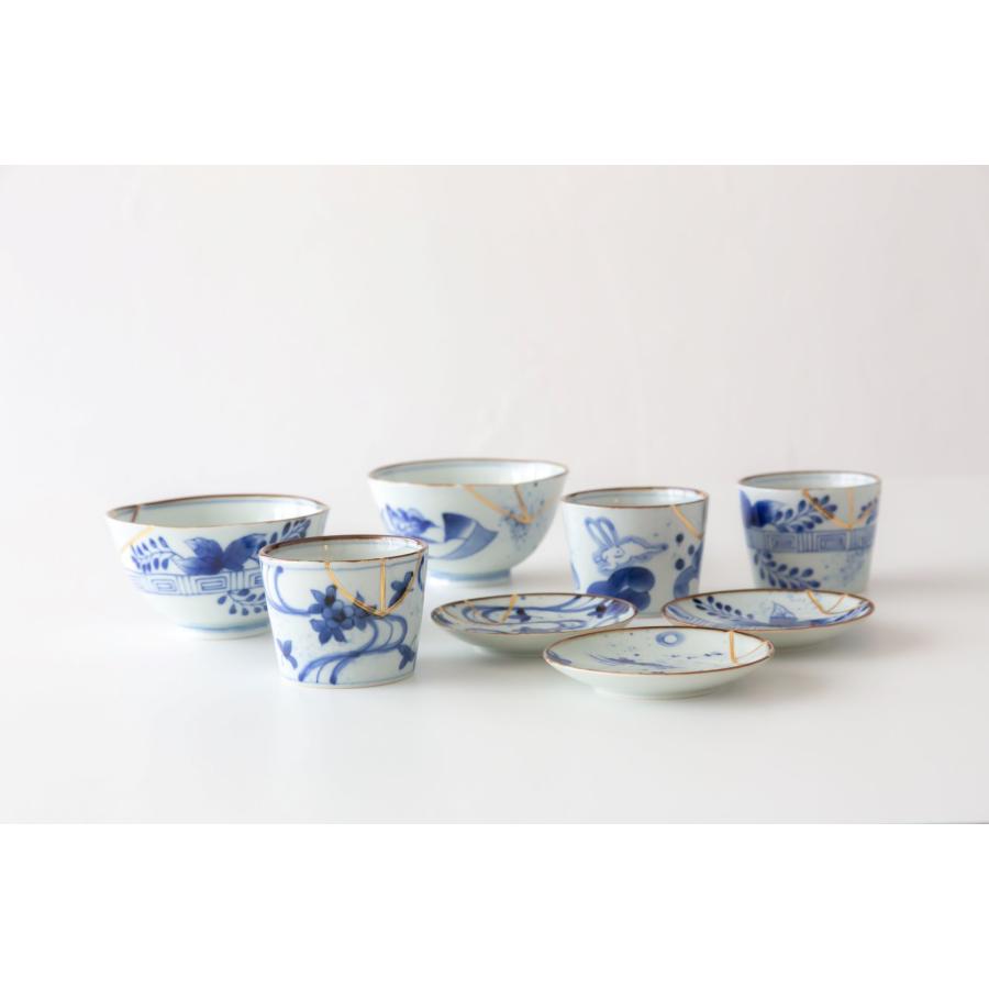 有田焼　伊万里焼　古伊万里　金彩　向付　蕎麦猪口　小鉢　湯呑み　10客セット 有田焼 伊万里焼 古伊万里 金彩 向付 蕎麦猪口 小鉢 湯呑み 10客