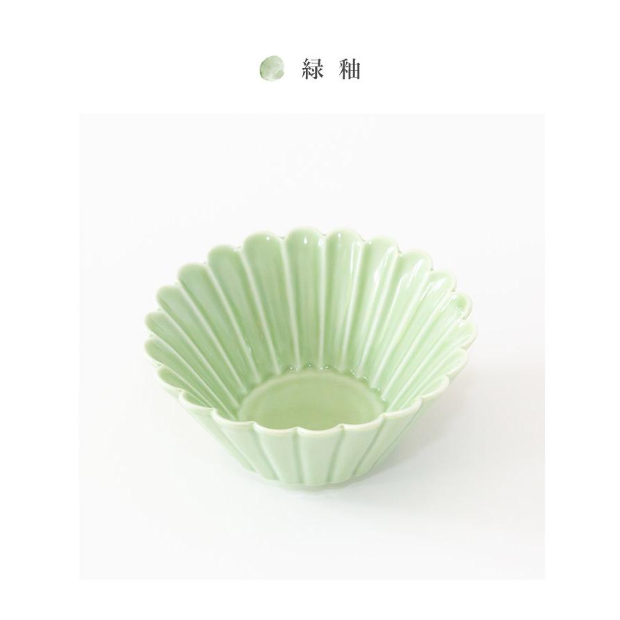 波佐見焼 洸琳窯 菊彫反鉢 小 副菜 スイーツ 小鉢 和食器 日本製