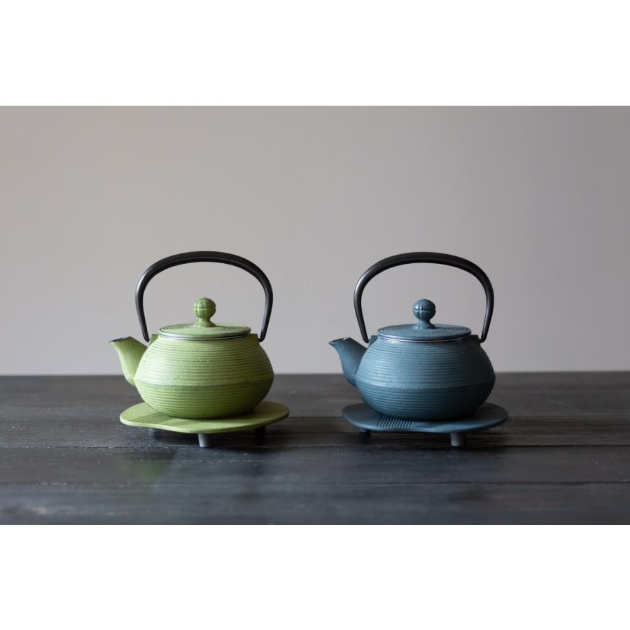 南部鉄器 カラーポット 岩鋳製 急須 3型 線引 iwachu ティーポット