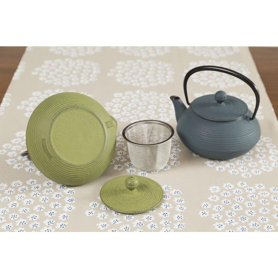 南部鉄器 カラーポット 岩鋳製 急須 3型 線引 iwachu ティーポット