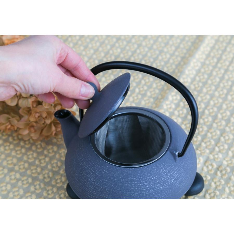 岩鋳 南部鉄器 カラーポット 急須 HAKEME 5型はけ目 刷毛目 はけめ