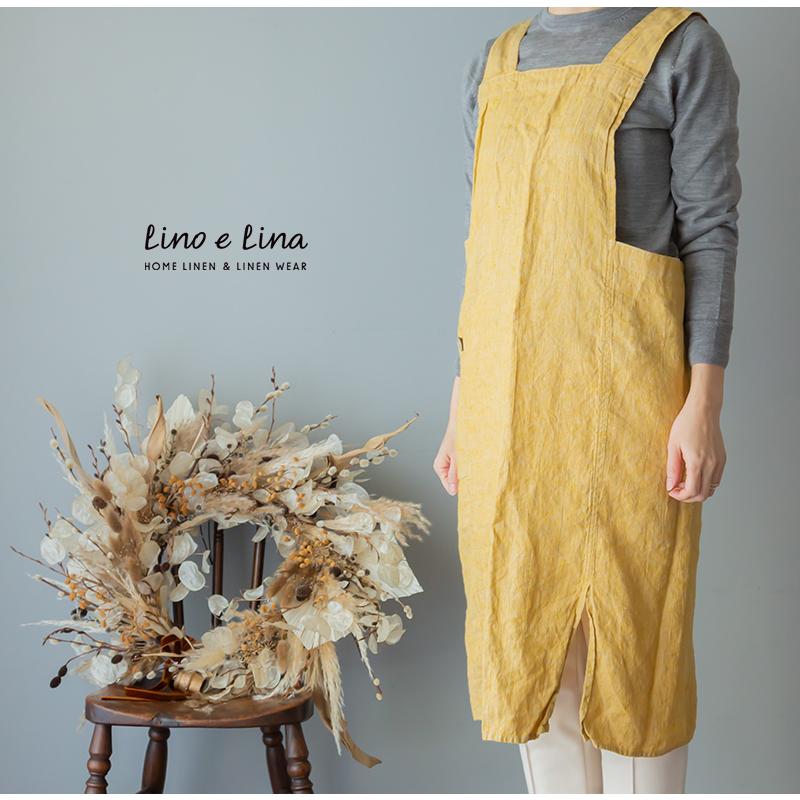 リーノエリーナ Lino e Lina リネン フルエプロン アニタ Anitaギフト