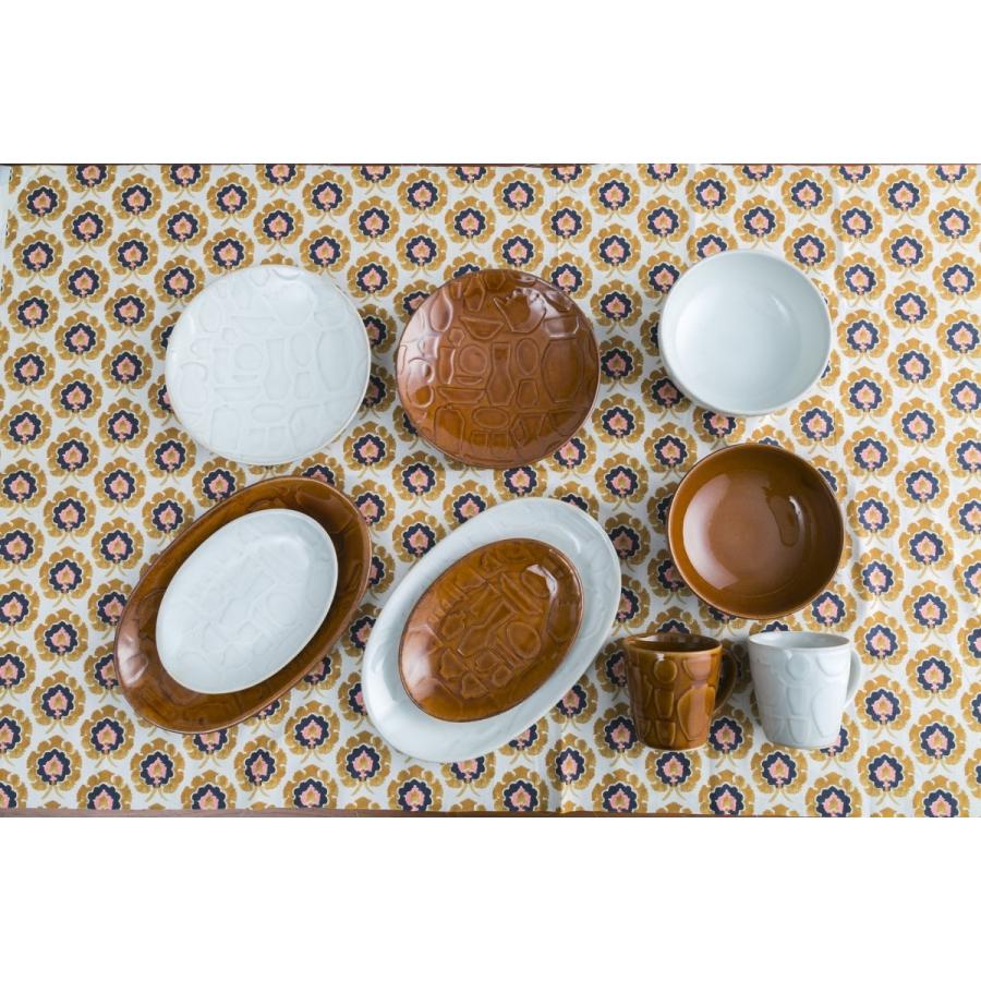 益子焼 丸皿 益子焼 レリーフ オーバルプレート L 楕円皿 益子焼 つかもと モダン 和食器 丸皿 中皿 大皿 食器 皿 プレート 陶器 Mashiko 102 Waitea Kobe ヤフーshop 通販 Yahoo ショッピング