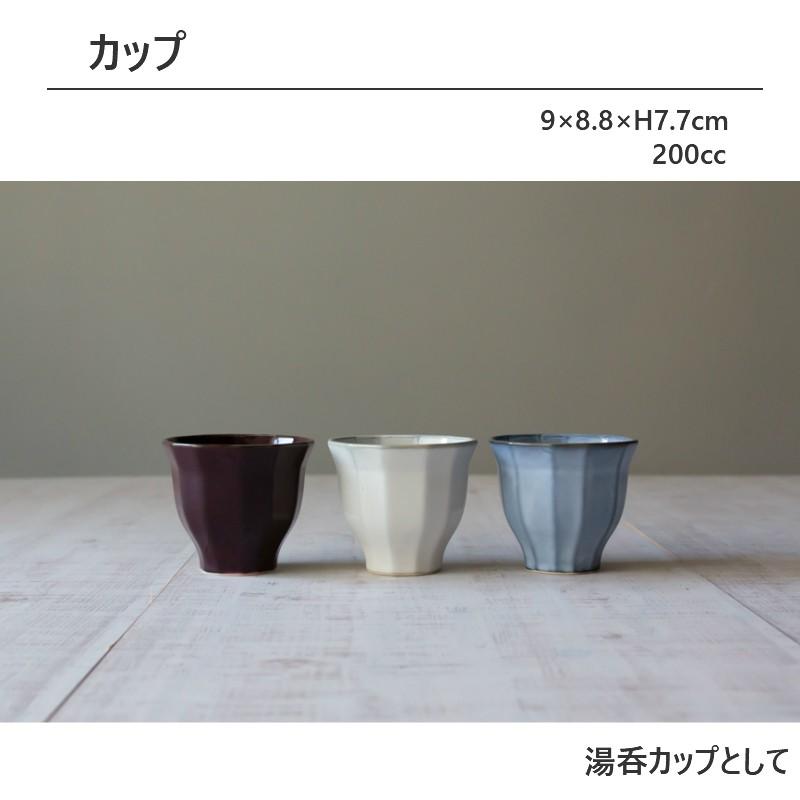 美濃焼 POLYGON ポリゴン カップ 陶器 湯呑 湯飲み コップ 茶