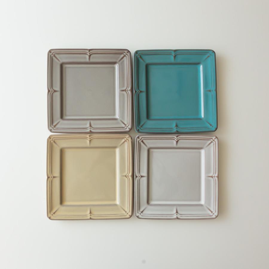 美濃焼 RAFFINE2☆ ラフィネ 20cm スクエア プレート 陶器 パン ケーキ