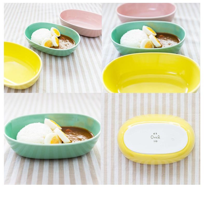 波佐見焼 oval オーバル ボウルM 西海陶器 ミニ カレー皿 丼 パスタ皿