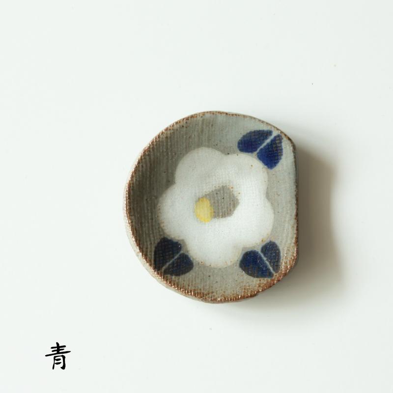 丹波焼 末晴窯 西端春奈 作 一つ椿 はし置き 箸置き 陶器 立杭焼