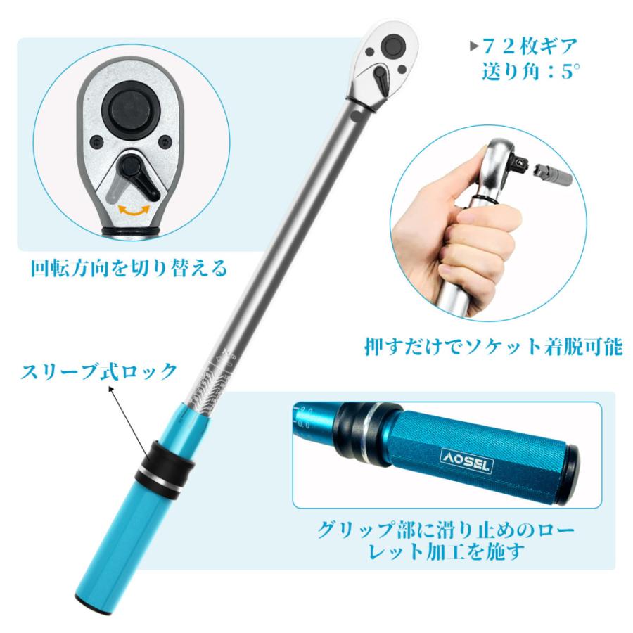 即納！トルクレンチ プレセット型 差込角12.7mm(1/2インチ) 40