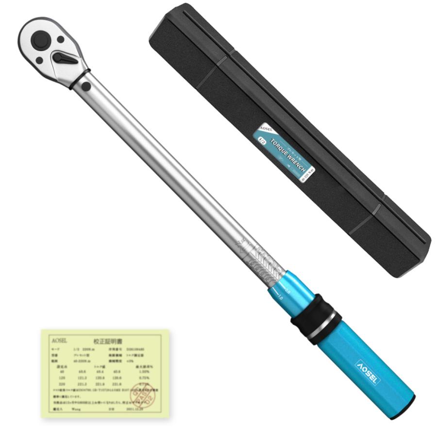 即納！トルクレンチ プレセット型 差込角12.7mm(1/2インチ) 40-220N・m