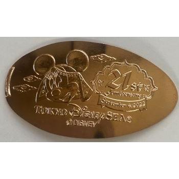 ミニー柄 スーベニアメダル 21周年 2022 おみやげ 東京ディズニーシー
