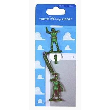 ディズニー イヤホンジャック グリーンアーミーメンのチャームの