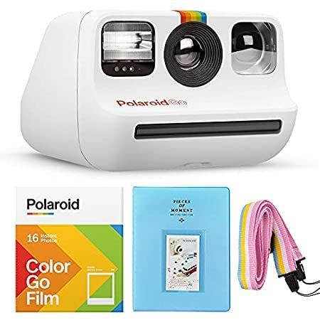 柔らかな質感の GO Polaroid + White Camera Mini Instant GO 特別価格Polaroid Color Pac好評販売中 Double – Film インスタントカメラ本体