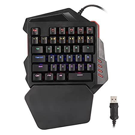 特別価格RGB Wired Gaming One Handed Keyboard,Ergonomic Gaming Keypad G1 G2 Keys Mac好評販売中