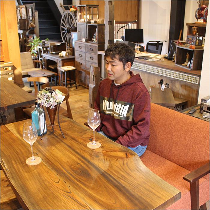 一枚板 欅 DIY テーブル カフェ インテリア
