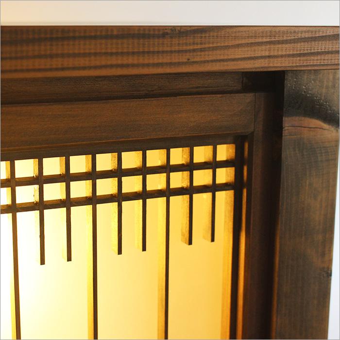 古材と書院の行灯 和風 和モダン 照明 旅館 行燈 間接照明 玄関照明 リビング 和室 天然木 無垢材 古家具 和 大正ロマン 昭和レトロ 和 ...