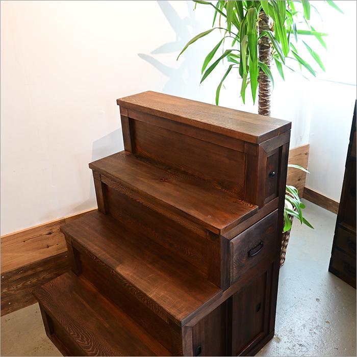 1点物 アンティーク 階段箪笥 和箪笥 収納箪笥 時代箪笥 リメイク品 4
