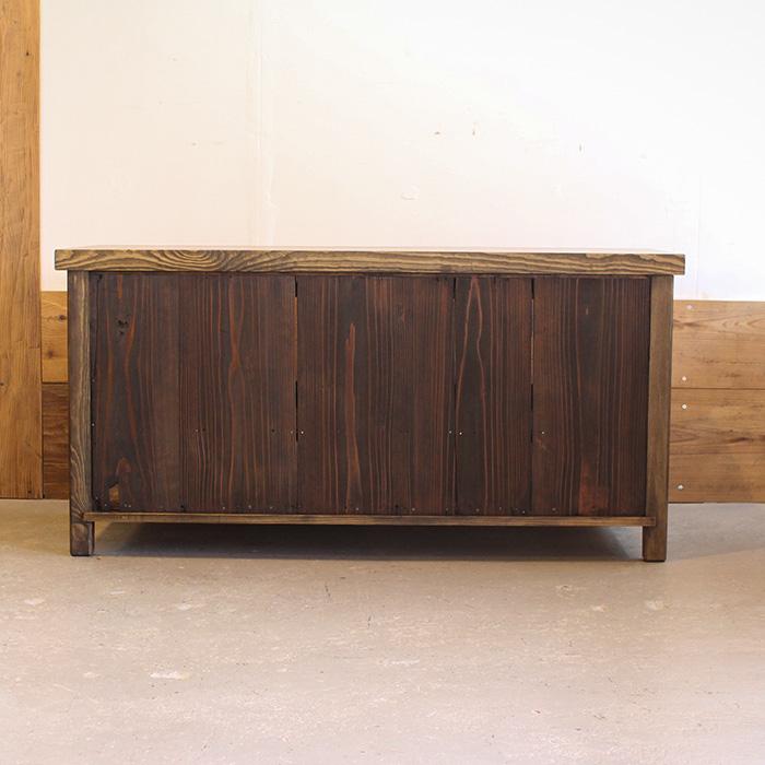 【値下げしました】和箪笥 リメイクローボード / テレビ台・古家具・時代箪笥 テレビ台 和箪笥 リメイク 幅100cm ローボード 木製 収納付き 日本製