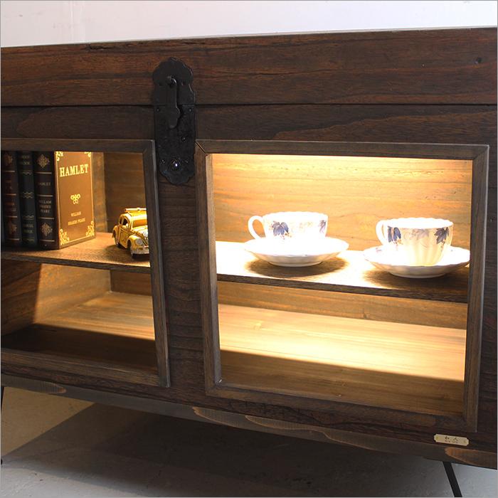 長持 シェルフ ワインラック 酒 棚 アンティーク家具 和風 飾り棚 和