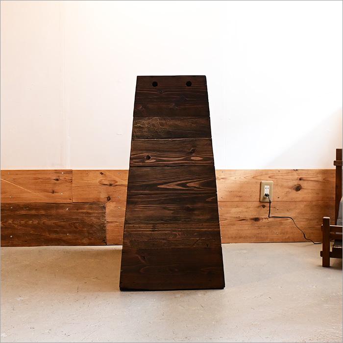 踏み台 木製 3段 アンティーク 無垢 昭和レトロ 玄関 和風