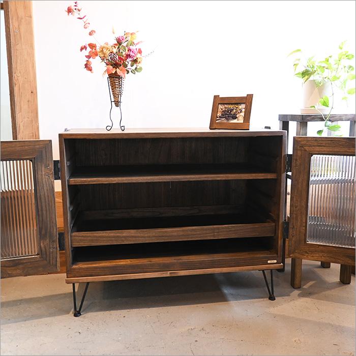 古い和箪笥のリメイク品 アンティーク家具 チェスト キャビネット 昭和