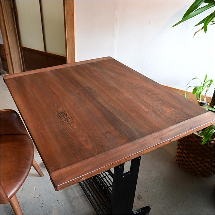 工業用足踏みミシンのカフェテーブル アンティーク ミシン台 机 デスク