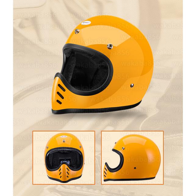 Amz Mtx フルフェイスヘルメット ビンテージヘルメット バイク 小帽体ガラス繊維 オートバイヘルメット族ヘル レディース メンズ M Xxl 4色 Helmet15 Wakaba856 通販 Yahoo ショッピング
