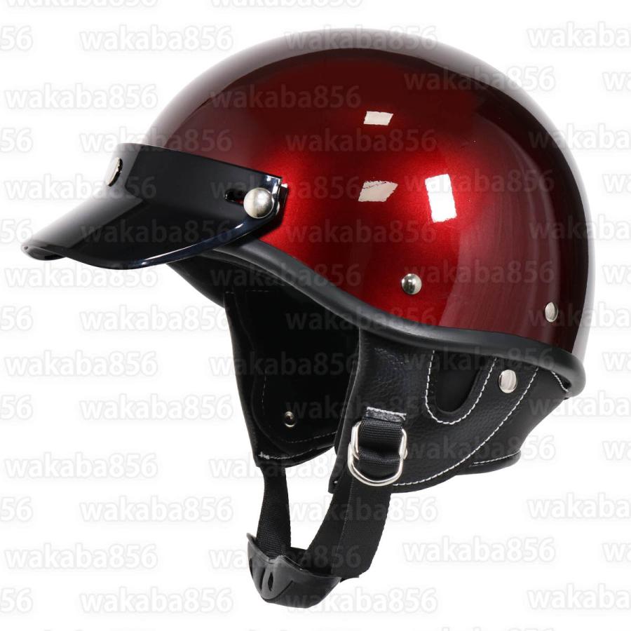 人気ポリヘル ハーフヘルメット ポリスヘルメット男女兼用 60sレトロハーレーハーフ半帽 小帽体 ポリスヘルメット ツバ付き 耳あて脱着可能 6colors S M L Xl Helmet62 Wakaba856 通販 Yahoo ショッピング