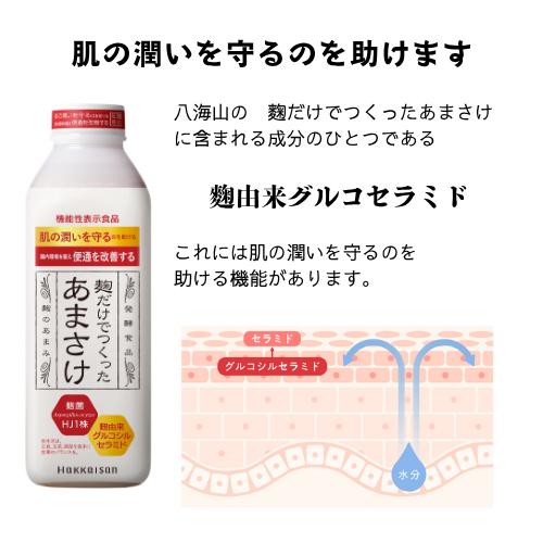 麹だけでつくったあまさけ 八海山 甘酒 825g 砂糖不使用 ノン