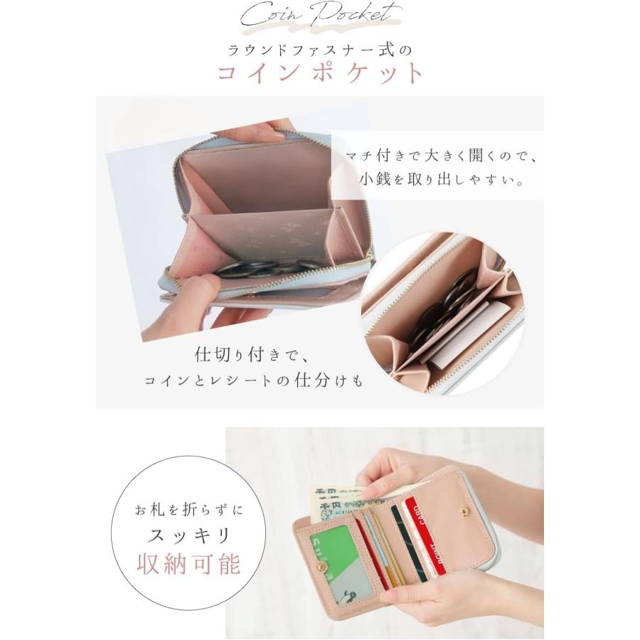 折り財布　ミニ財布　二つ折り財布　ケース　小銭入れ 財布 レディース 2つ折り コンパクト ミニ財布 二つ折り 小銭入れ