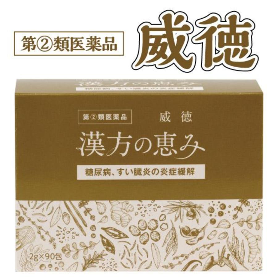 和漢の森 【指定第2類医薬品】 糖尿病 威徳 漢方の恵み 3箱 医薬品