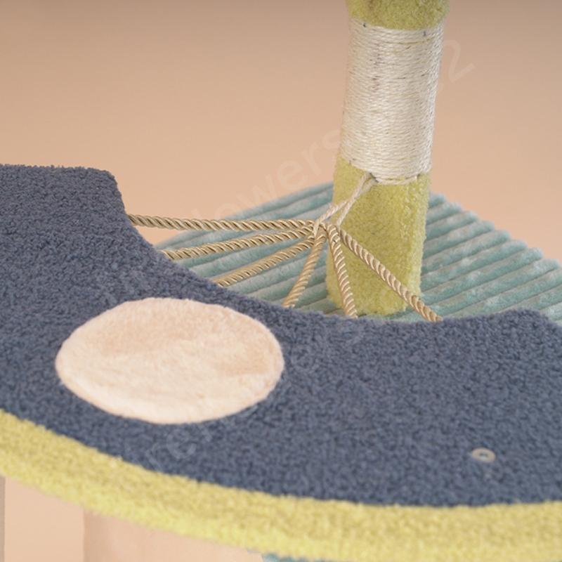 キャットタワー スリム おしゃれ 北欧 据え置き 置き型 安定感 シンプル 大型猫 小型 小型猫 運動不足 和風 おもちゃ 省スペース 組立簡単 運動不足 省スペース