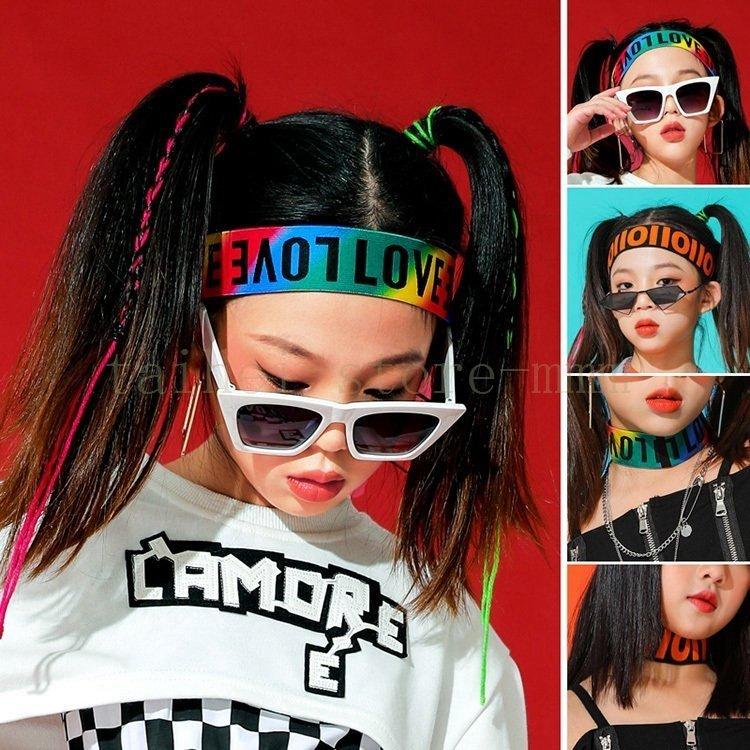 商品追加値下げ在庫復活 Wakareshimoキッズ ダンス 髪型 リストバンド ダンス衣装 ヘアバンド 小物 キッズ ヒップホップ グラデーション ファッション 青 黒 白 ヘア アクセサリー 団体注文可 Cfc Com Do