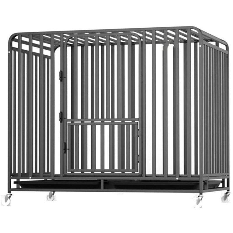 【新品】 ペット かご キャリーバック 厚 大型 小型 中型犬 猫 クレート おしゃれ 鉄製 (110*72*95cm) 【UO7559583920】(27509円)