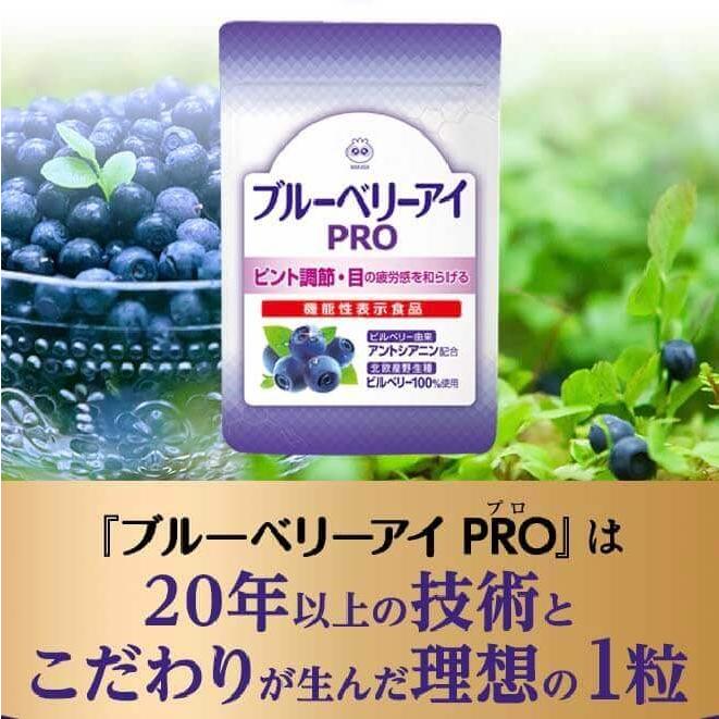 【公式】わかさ生活 ブルーベリーアイ PRO(プロ) 1袋31粒入り 機能性表示食品 目の疲労感 ピント調節力 アントシアニン  目のサプリ 眼科医おすすめ｜wakasa｜03