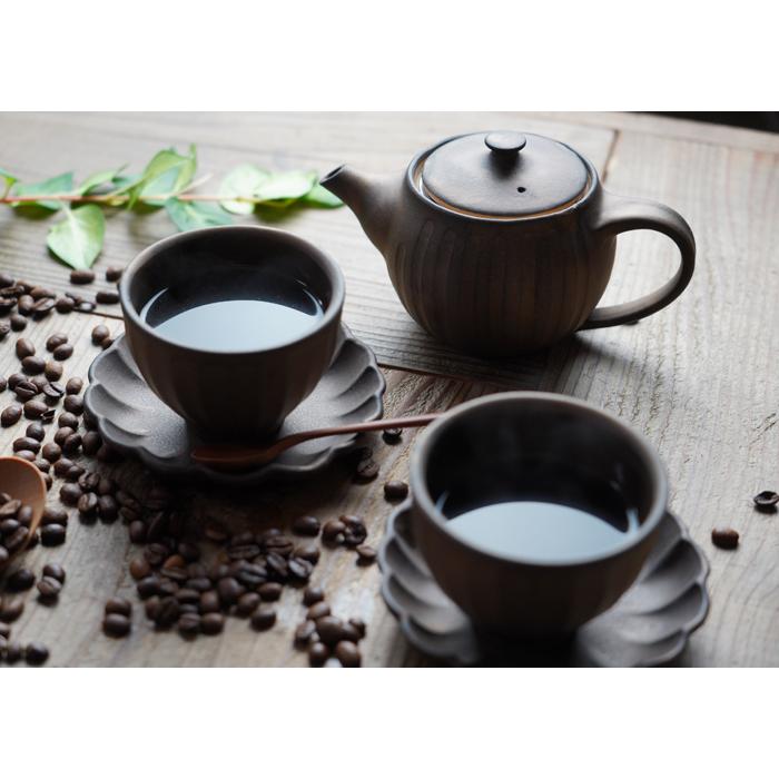 益子焼 コーヒー専用急須（小) ビジュゴールド 【☆茶漉し付き】 茶色 