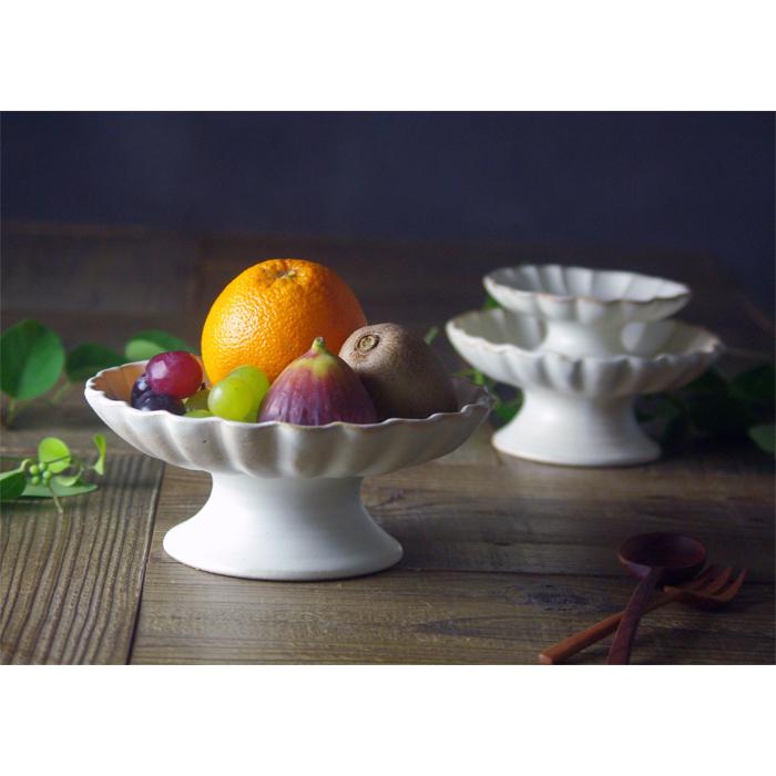 益子焼のコンポート（大） kinari ケーキスタンド デザート皿