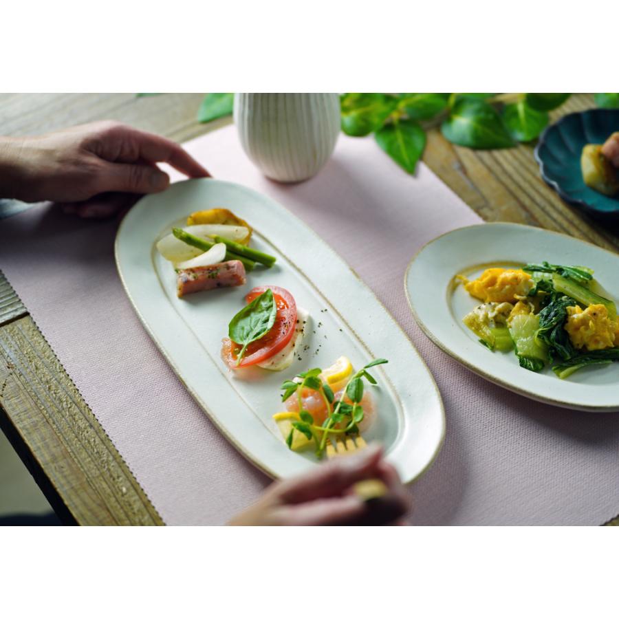 益子焼 シンプル楕円皿（長） kinari わかさま陶芸 オーバル 長いお皿