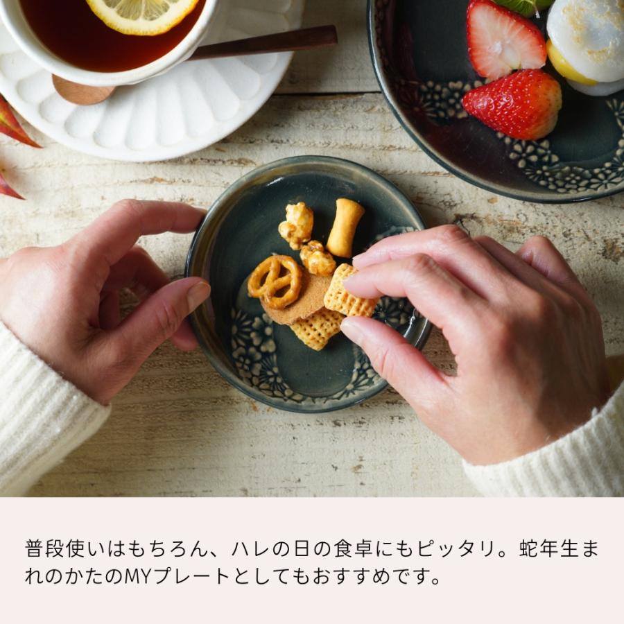 益子焼 蛇のお皿 オーシャン 【小サイズ】干支 わかさま陶芸 蛇年 巳年